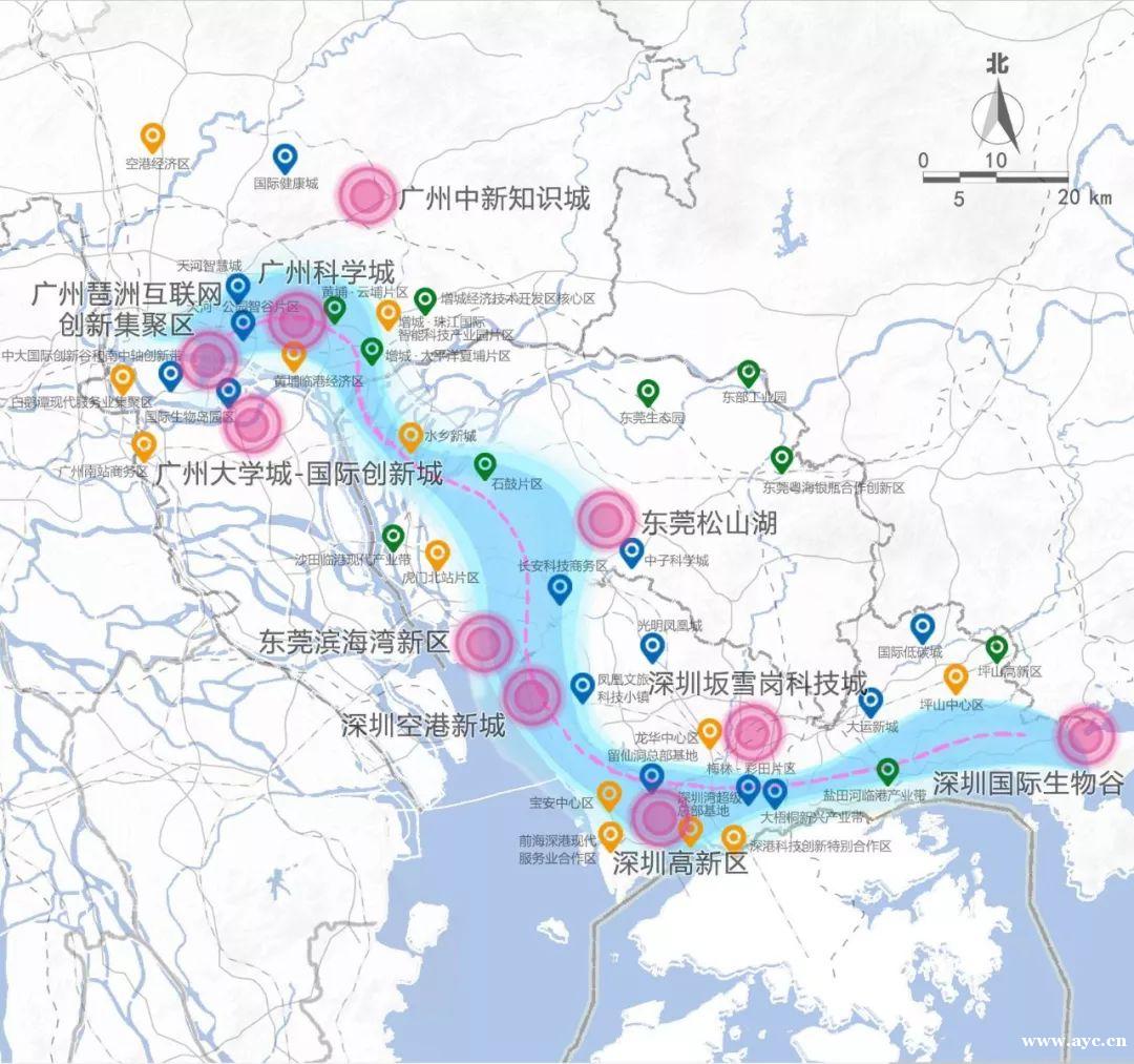 广州第三中轴线的横空出世必将带动琶洲鱼珠科学城知识城