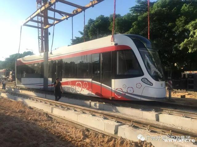 黄埔有轨1号线列车到货即将试跑，2020年实现载客运营