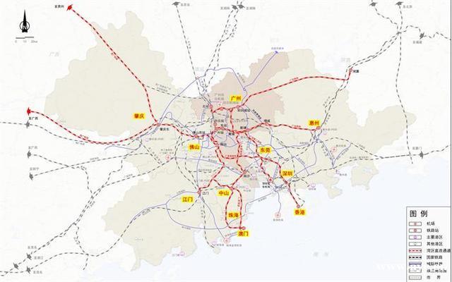 广州规划2000公里轨道交通网，市中心至外围城区中心30分钟直达