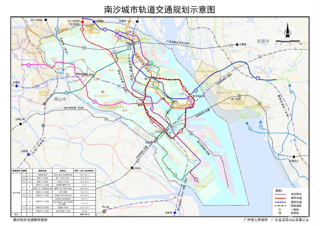 廣州地鐵規劃出爐!老黃埔,新塘,萬頃沙成大贏家