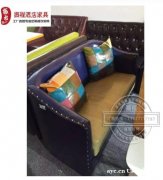 卡座沙发 卡座沙发厂家定制 卡座沙发生产厂家 振鹏家具